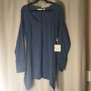NWT Indigo Long Sleeve Flare top